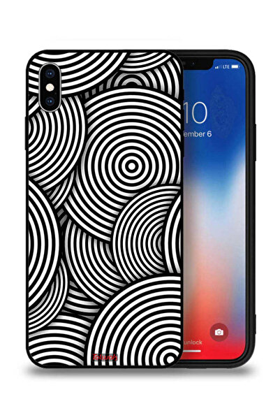 Tolwak غطاء حماية لجهاز Apple iPhone XS بنمط دوائر وهمية