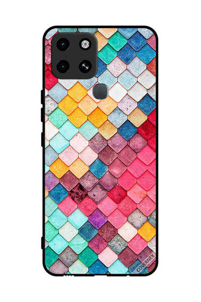 Covernex غطاء حماية لهاتف إنفينيكس سمارت 6 بنمط مربع ماسي