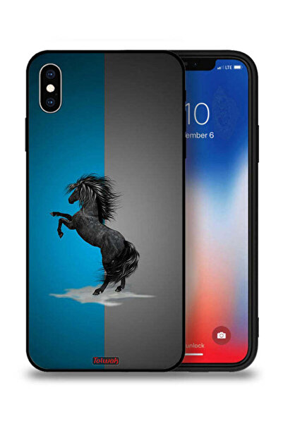 Tolwak جراب حماية لجهاز Apple iPhone XS بتصميم فن الحصان