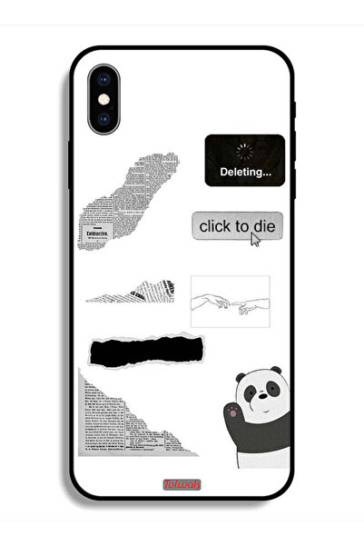 Tolwak جراب حماية لجهاز Apple iPhone X ملصق باندا