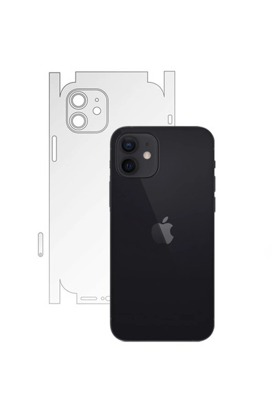 lowell home iPhone 12 6.1 Hydrogel Ghost Back Side Full Coverage Protective F...