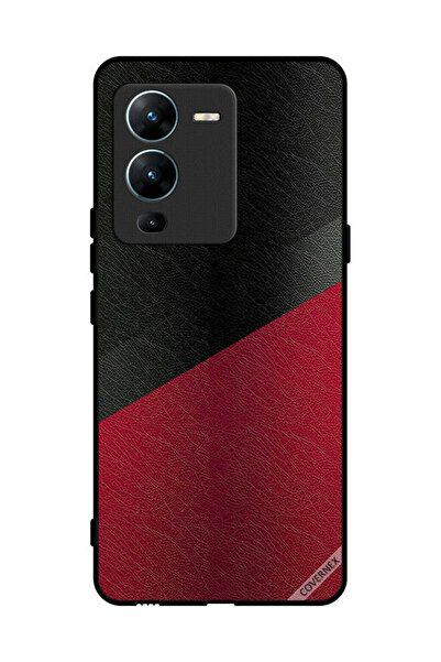 Covernex غطاء حماية لهاتف فيفو V25 برو بنمط جلدي