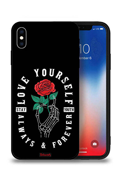 Tolwak جراب حماية لجهاز Apple iPhone XS Max - أحب نفسك دائمًا