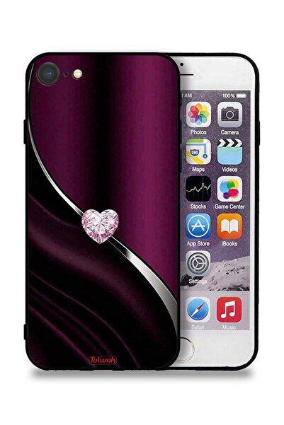 Tolwak جراب حماية Apple iPhone SE (2020) بتصميم قلب ماسي