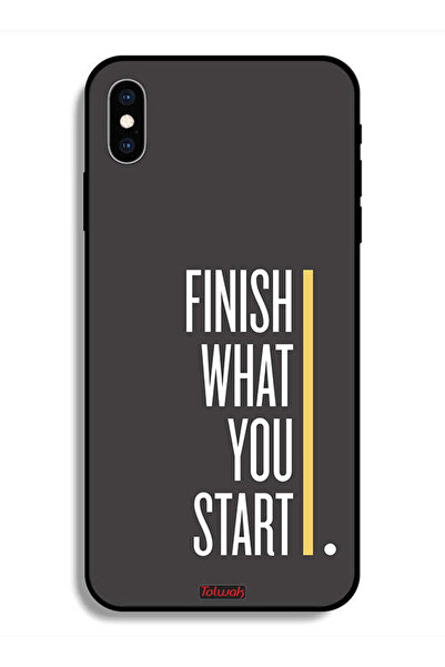 Tolwak Protective Case For Apple iPhone X Finish What You Start