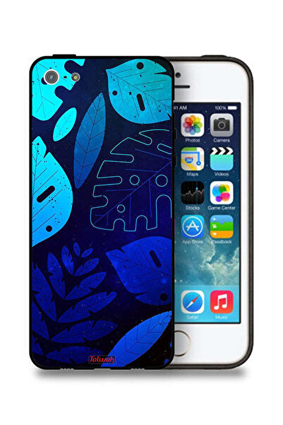 Tolwak غطاء حماية لهاتف Apple iPhone 5/5s/SE بنقشة أوراق الشجر