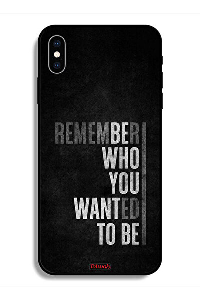 Tolwak جراب حماية لهاتف Apple iPhone X تذكر من أردت أن تكون