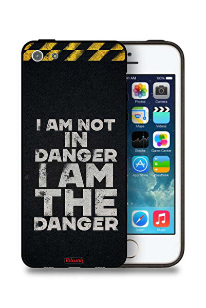 Tolwak جراب حماية لجهاز Apple iPhone 5/5s/SE مكتوب عليه "أنا لست كذلك"