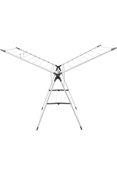 Generic Al Saif Gallery Steel Clothes Drying Rack, 109 X 42 X 66.5 Cm - Gray