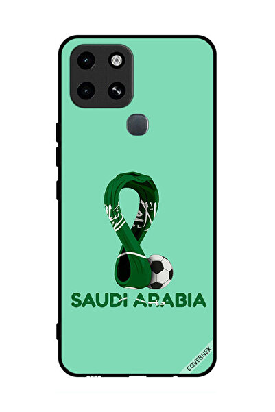 Covernex غطاء حماية لهاتف إنفينيكس سمارت 6 علم السعودية في كأس العالم قطر