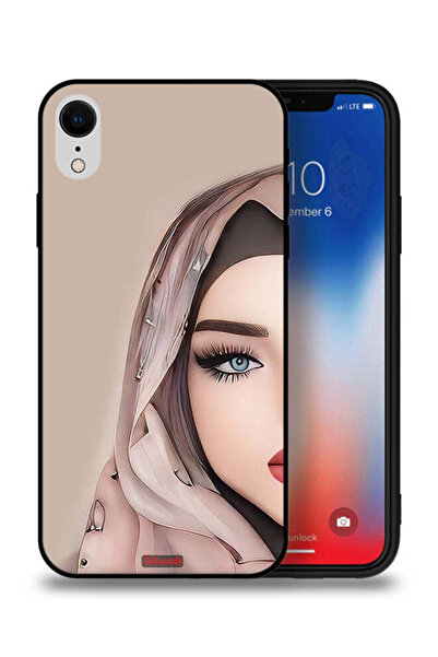 Tolwak جراب حماية لجهاز Apple iPhone XR بتصميم فتاة نصف وجه
