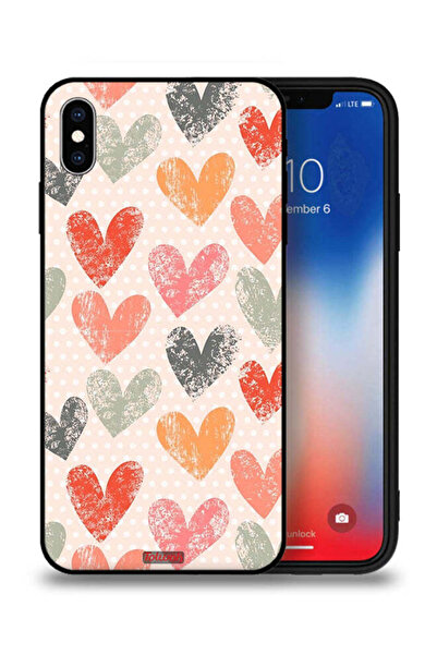 Tolwak غطاء حماية لهاتف Apple iPhone XS Max بتصميم قلوب فنية