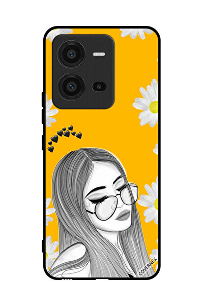 Covernex Protective Case Cover For vivo V25 Glasses Girl Art