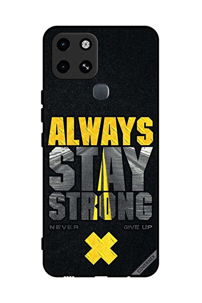 Covernex غطاء حماية لهاتف إنفينيكس سمارت 6 - كن قويًا دائمًا ولا تستسلم أبدًا