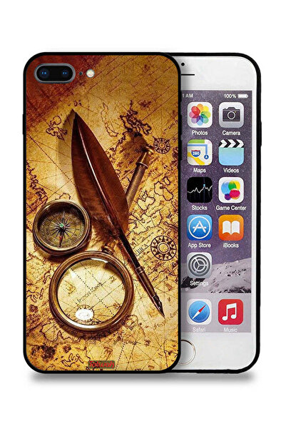 Tolwak جراب حماية لجهاز Apple iPhone 7 Plus بتصميم بوصلة عتيقة