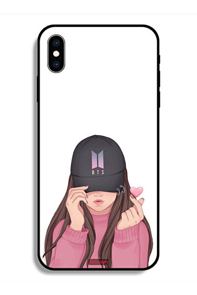 Tolwak جراب حماية لهاتف Apple iPhone X فتاة تصنع سنابًا