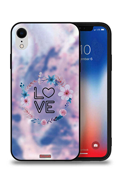 Tolwak جراب حماية لجهاز Apple iPhone XR بتصميم خاتم زهور الحب