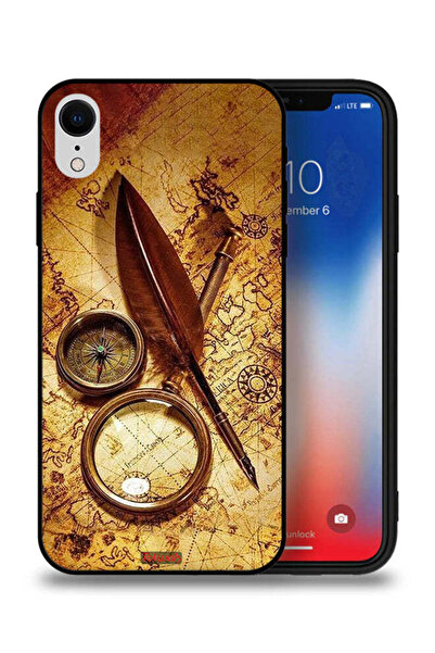 Tolwak جراب حماية لجهاز Apple iPhone XR بتصميم بوصلة عتيقة