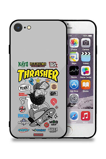 Tolwak غطاء حماية لجهاز Apple iPhone 8 ملصق Thrasher