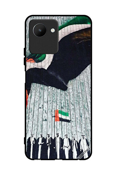 Covernex غطاء حماية لهاتف Realme C30s مع حاكم وعلم الإمارات العربية المتحدة