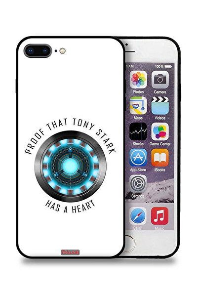 Tolwak غطاء حماية لجهاز آيفون 7 بلس من آبل، دليل على أن توني ستارك لديه قلب