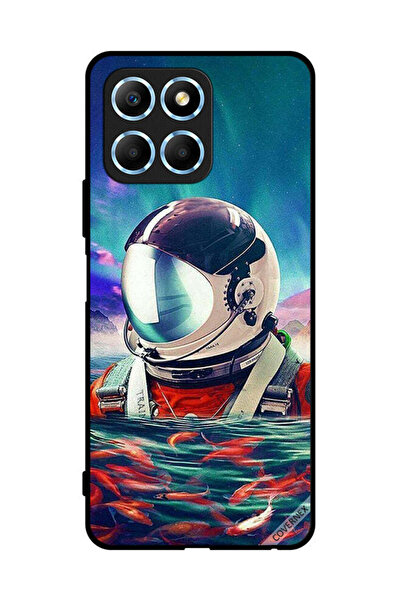 Covernex غطاء حماية لهاتف Honor X8 5G رائد فضاء في بحر الأسماك