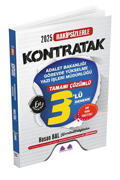 Rakipsiz UZEM ADALET BAKANLIĞI GÖREVDE YÜKSELME KONTRATAK ÜÇLÜ DENEME