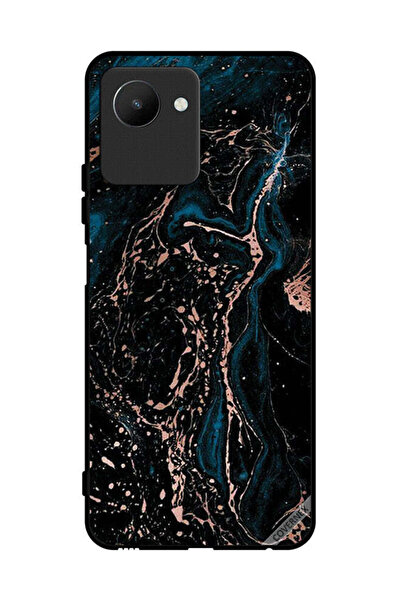 Covernex غطاء حماية لهاتف Realme C30s بنمط مزيج من الرخام واللون العادي