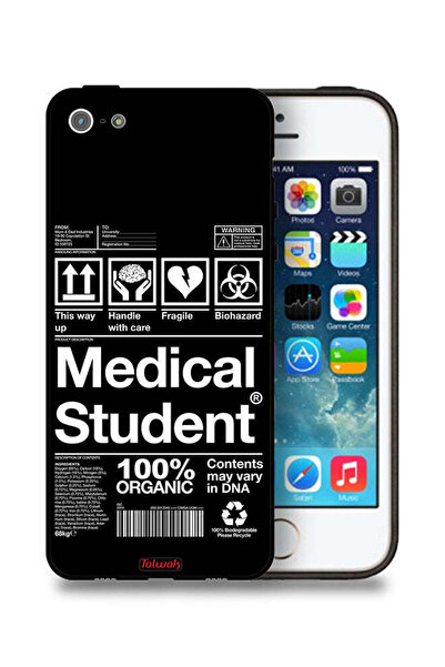 Tolwak جراب حماية لجهاز Apple iPhone 5/5s/SE - ملصق طالب طب