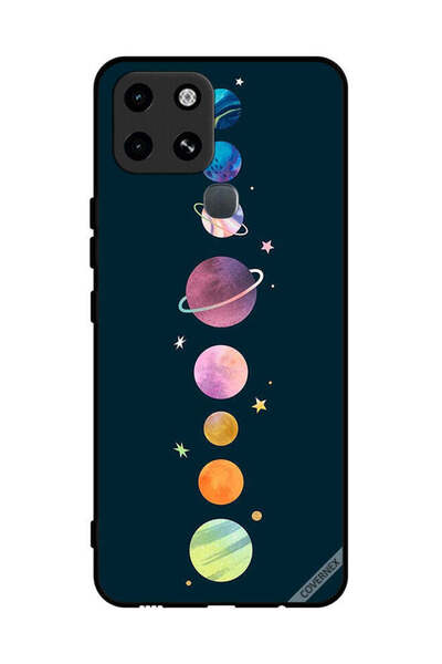 Covernex غطاء حماية لهاتف إنفينيكس سمارت 6 - سبيس آند ستارز