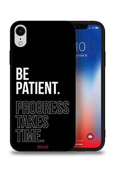 Tolwak جراب حماية لجهاز Apple iPhone XR - كن صبورًا، فالتقدم يستغرق وقتًا