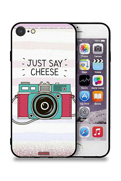 Tolwak جراب حماية لجهاز Apple iPhone 7 مكتوب عليه Just Say Cheese