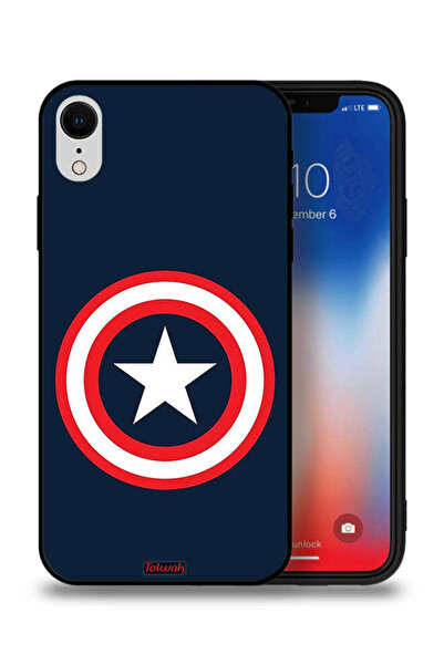 Tolwak جراب حماية لجهاز Apple iPhone XR كابتن أمريكا