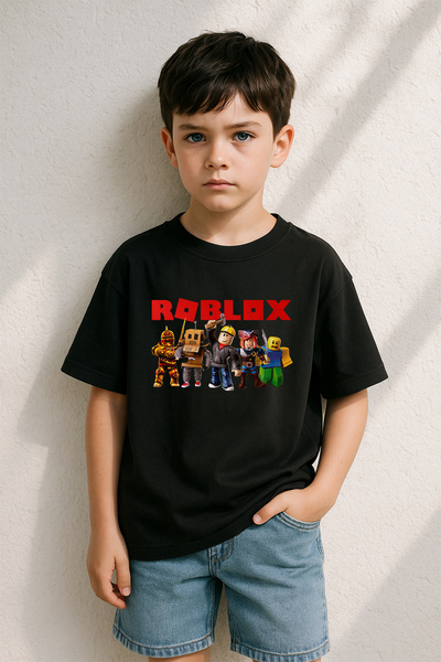 TARZ STİL Μπλουζάκι με κοντό μανίκι για αγόρια Roblox με τύπωμα 23407-1