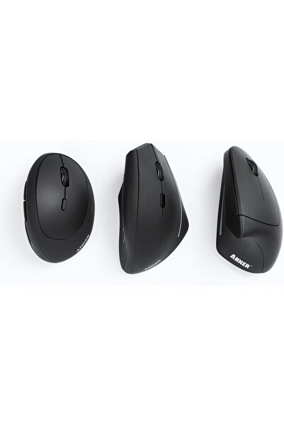 Anker Vertical Ergonomic Optical Wired Mouse — Right-Handed, 1000/1600 DPI, 5 Buttons