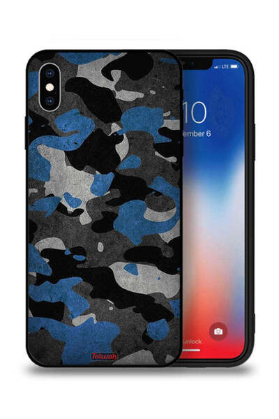 Tolwak جراب حماية لهاتف Apple iPhone XS Max بنمط مموه
