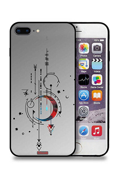 Tolwak جراب حماية لجهاز Apple iPhone 7 Plus بنمط فني القمر والسهام
