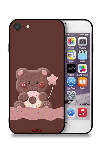 Tolwak غطاء حماية لجهاز Apple iPhone 8 بتصميم دب الدونات