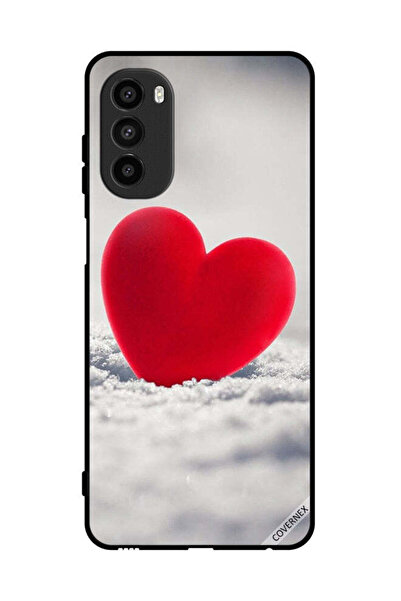 Covernex غطاء حماية لهاتف موتورولا موتو جي 82 - قلب أحمر جميل