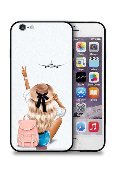 Tolwak جراب حماية لهاتف Apple iPhone 6/6s - فتاة تحب السفر