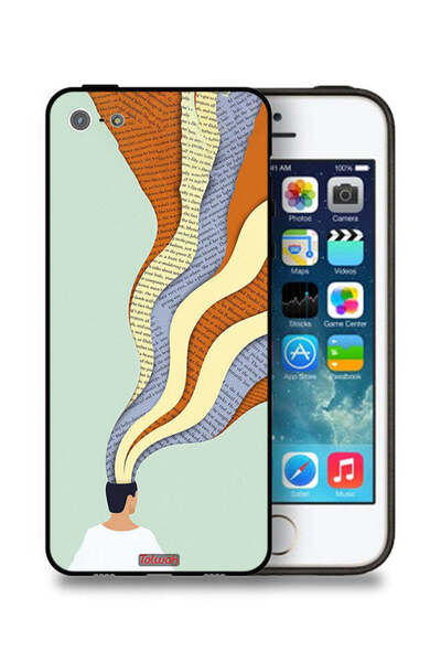 Tolwak جراب حماية Apple iPhone 5/5s/SE برسومات فنية من Data In Mind