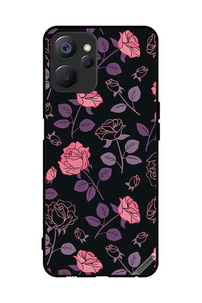 Covernex غطاء حماية لهاتف Realme 9i 5G - زهور قوطية باستيل