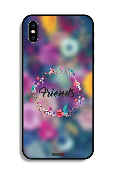 Tolwak جراب حماية لهاتف Apple iPhone X بتصميم خاتم أصدقاء الزهور