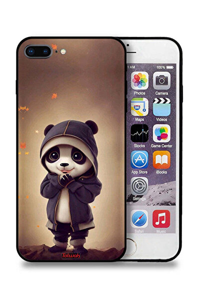 Tolwak جراب حماية لجهاز Apple iPhone 7 Plus بتصميم باندا صغير لطيف