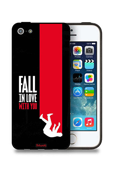 Tolwak غطاء حماية لجهاز Apple iPhone 5/5s/SE "Fall In Love With You"
