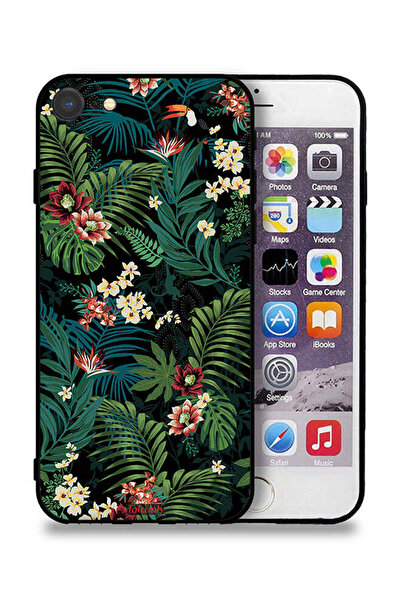 Tolwak غطاء حماية لهاتف Apple iPhone 7 بنقشة أوراق استوائية