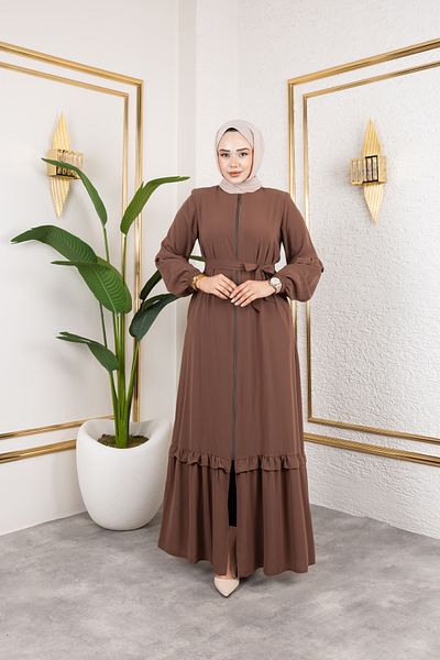 Butik Medina Silk Ruffle Detail Feracce
