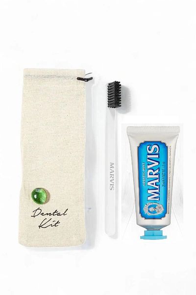 Marvis Aquatic Mint Toothpaste 25 ml + Soft White Toothbrush Dental Kit