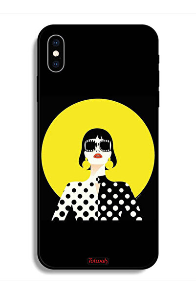 Tolwak جراب واقٍ لهاتف Apple iPhone X بتصميم فتاة أنيقة