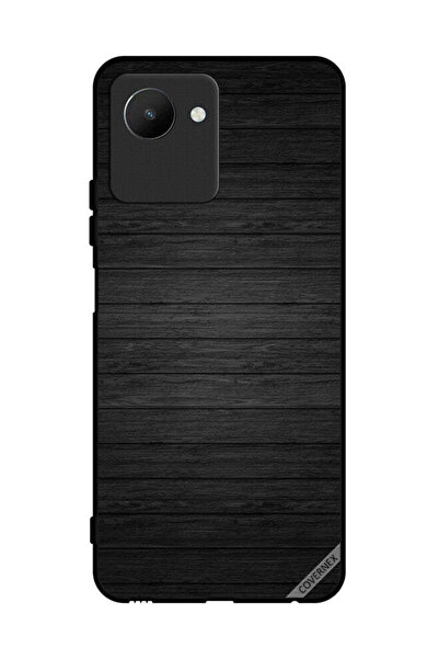Covernex غطاء حماية لهاتف Realme C30s بنمط خشبي داكن
